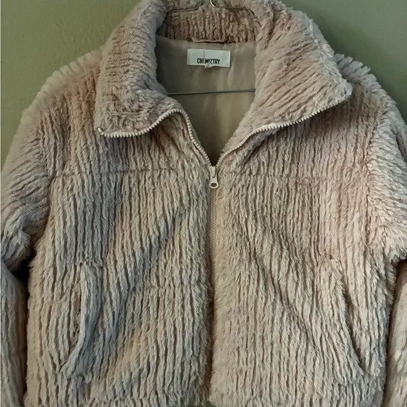 Chemistry Beige Teddy Jacket - Picture 3 of 7